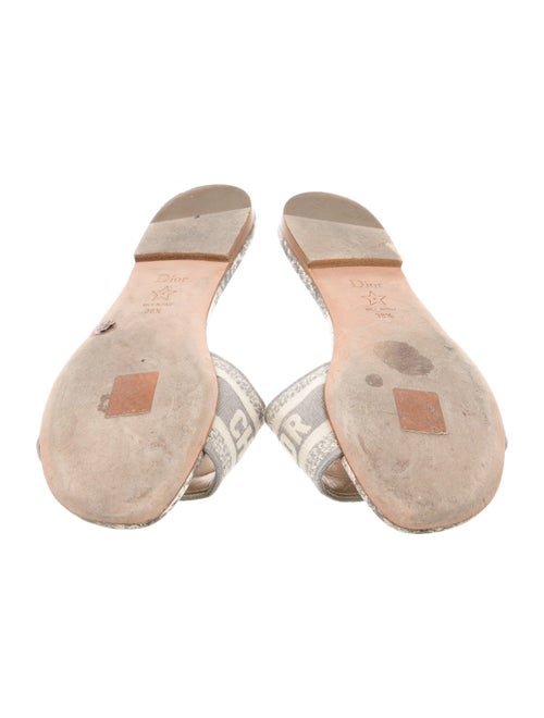 Christian Dior Canvas Printed Slides