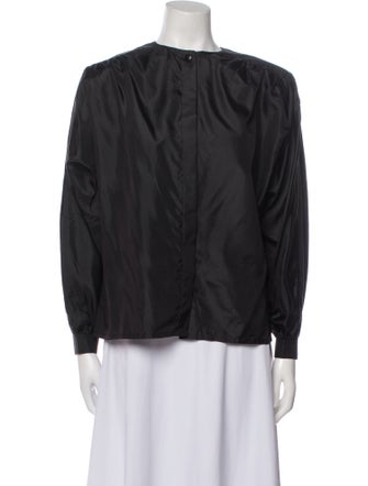 Christian Dior Crew Neck Long Sleeve Blouse