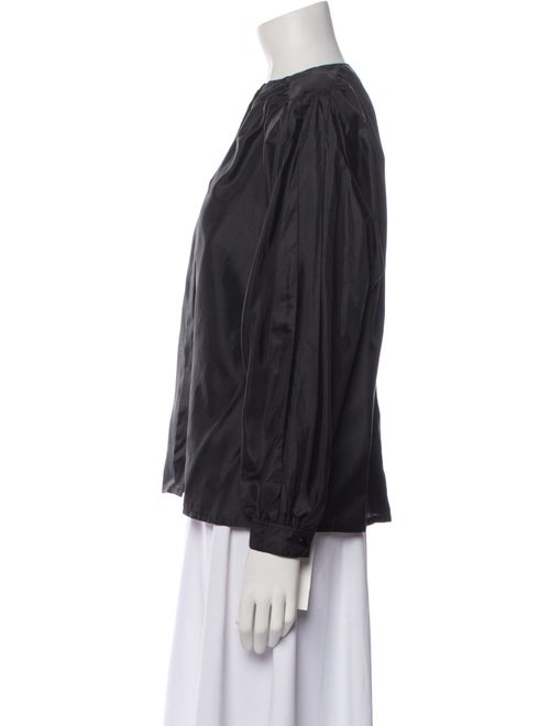 Christian Dior Crew Neck Long Sleeve Blouse