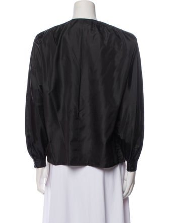 Christian Dior Crew Neck Long Sleeve Blouse