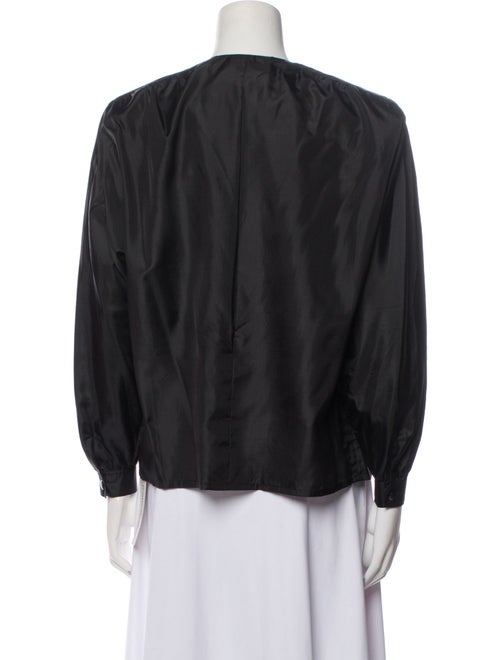 Christian Dior Crew Neck Long Sleeve Blouse