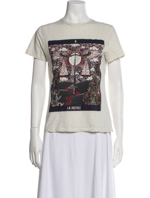 Christian Dior Graphic Print Crew Neck T-Shirt