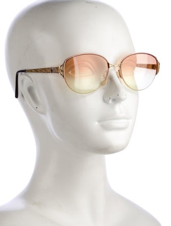 Christian Dior Round Gradient Sunglasses