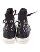 Christian Dior Oblique Jacquard Leather Trim Embellishment Sock Sneakers