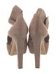 Christian Dior Suede Bow Accents D'Orsay Pumps