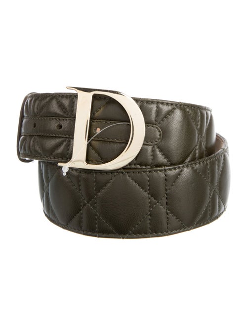 Christian Dior Cannage Pattern Leather Belt