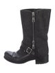 Christian Dior Wool Moto Boots