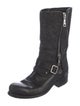 Christian Dior Wool Moto Boots