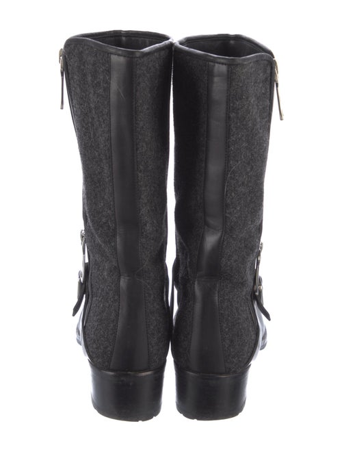 Christian Dior Wool Moto Boots