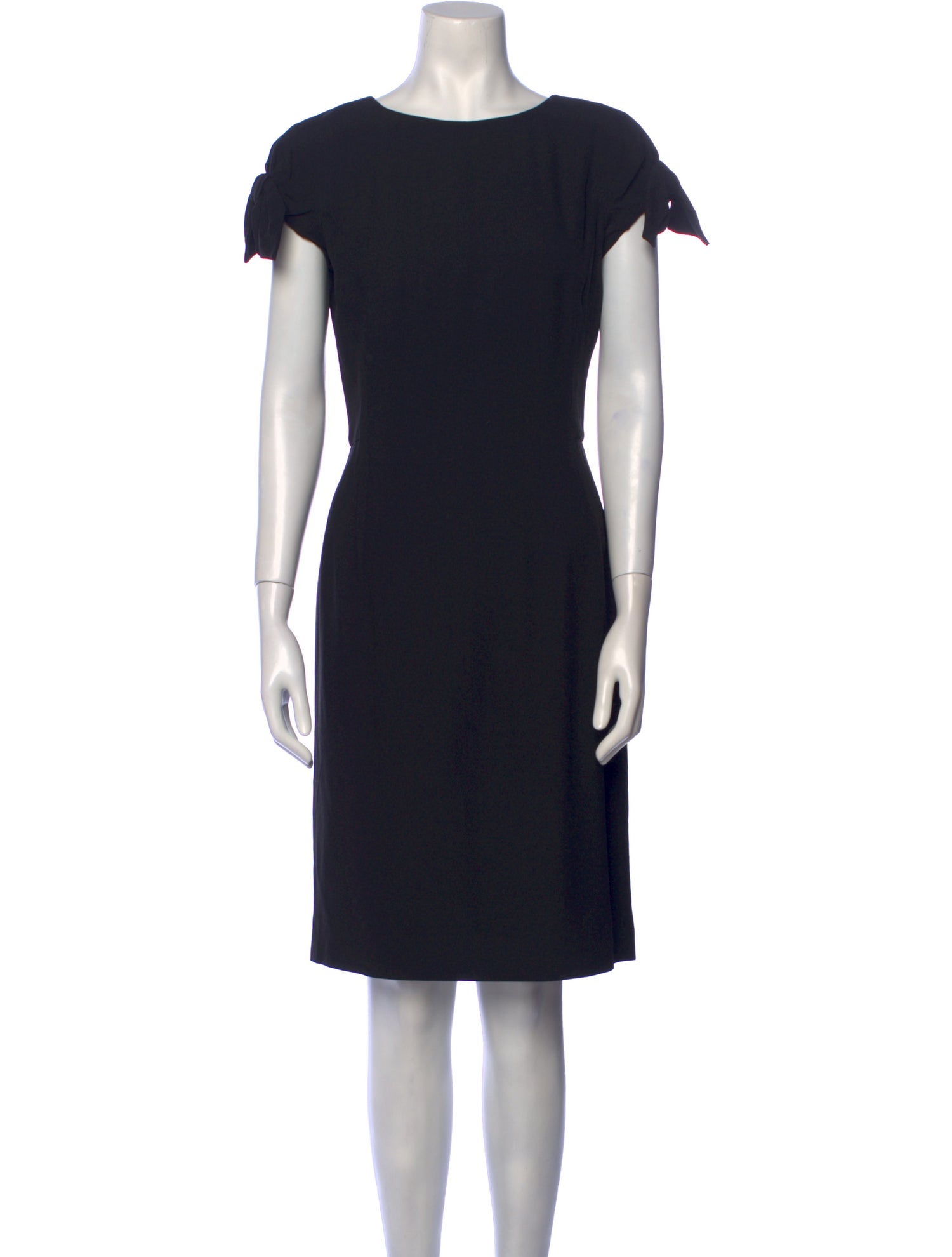 Christian Dior Bateau Neckline Knee-Length Dress