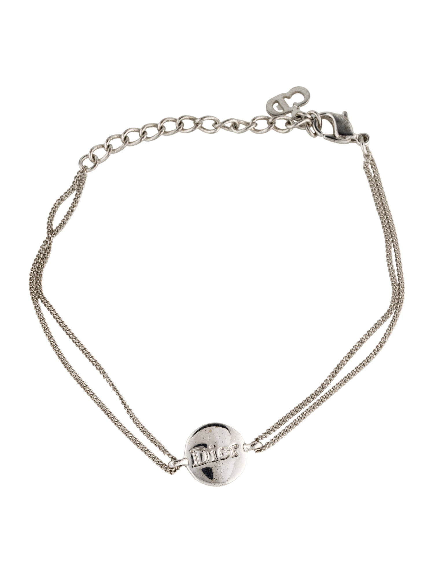 Christian Dior Logo Circle Tag Bracelet