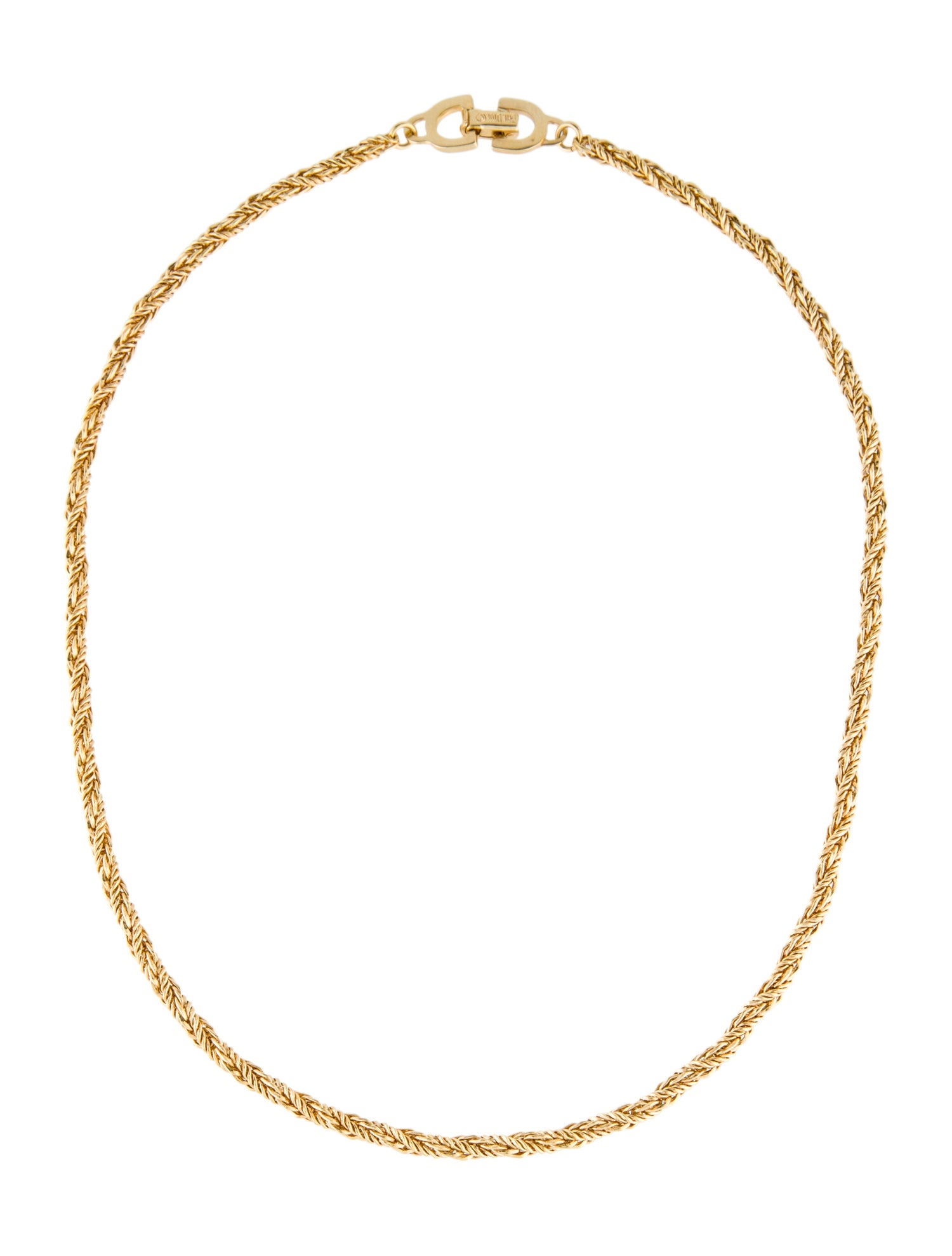 Christian Dior Vintage Rope Chain Necklace