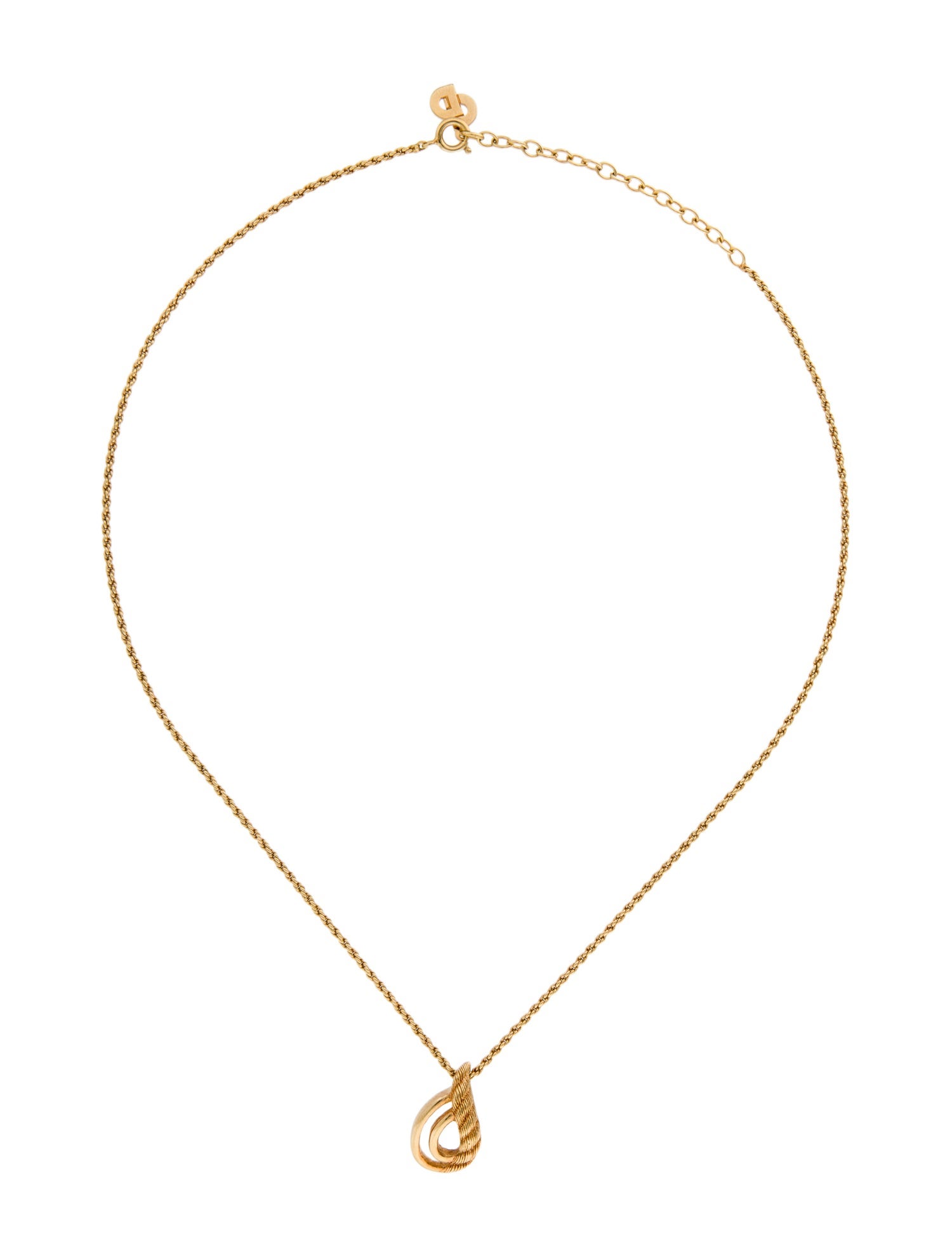 Christian Dior Vintage Pendant Necklace