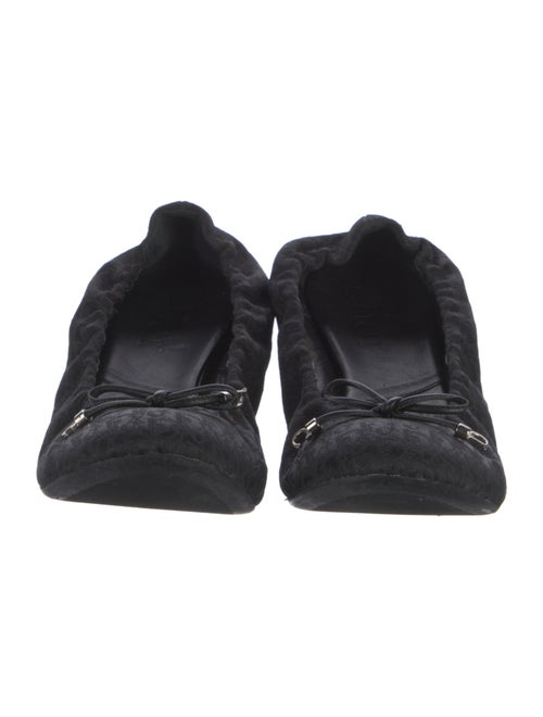 Christian Dior Oblique Jacquard Canvas Ballet Flats