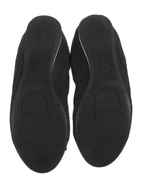 Christian Dior Oblique Jacquard Canvas Ballet Flats