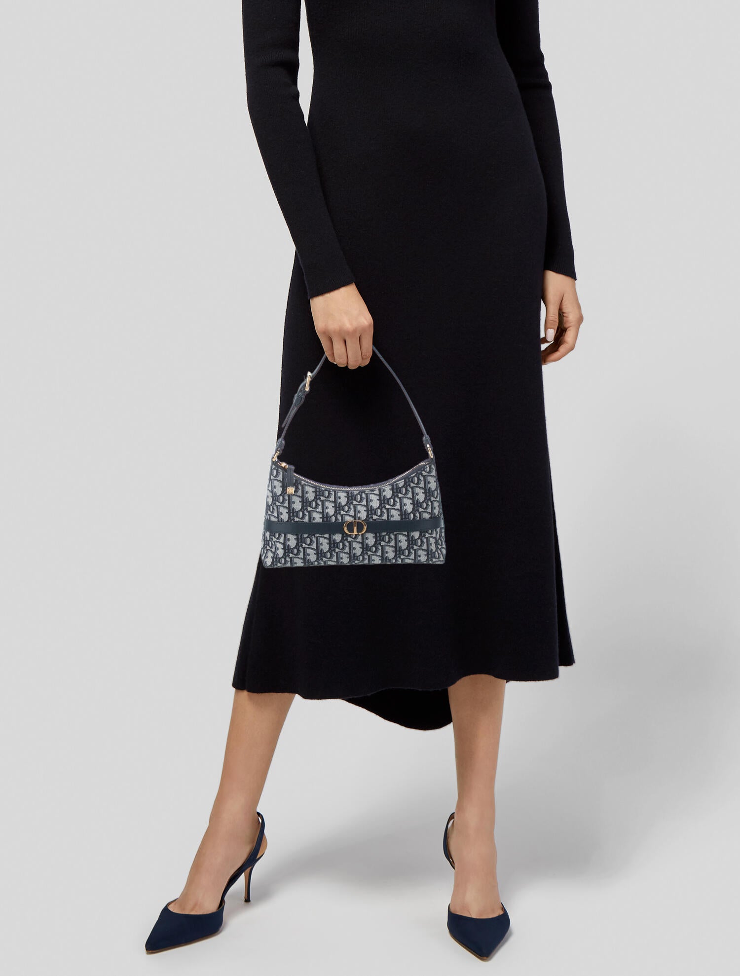 Christian Dior Canvas Dior 30 Montaigne Cigale Mini - Blue