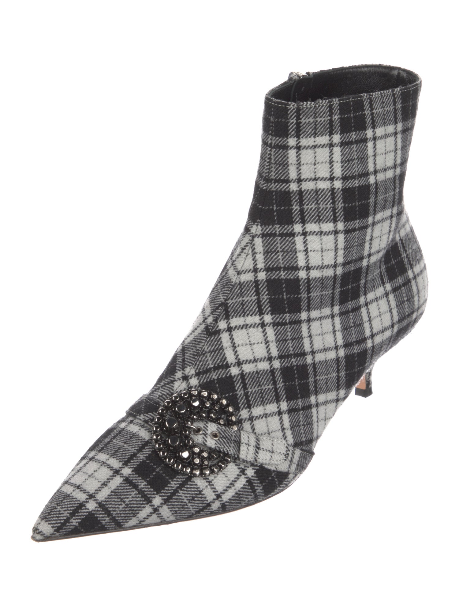 Christian Dior Canvas Printed Sock Boots