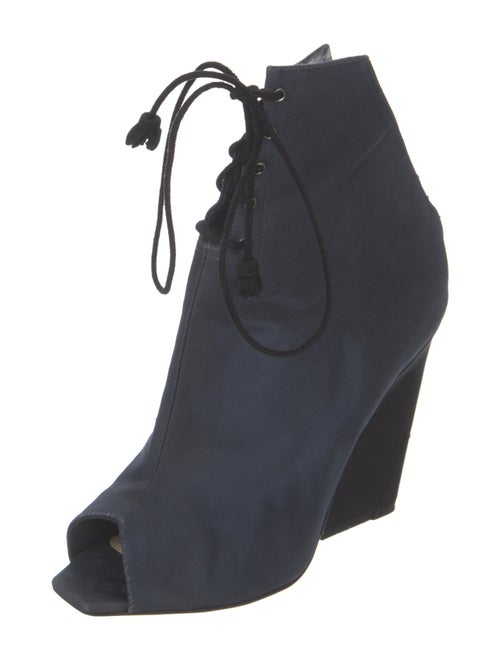 Christian Dior Cutout Accent Lace-Up Boots