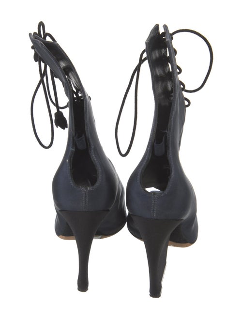 Christian Dior Cutout Accent Lace-Up Boots