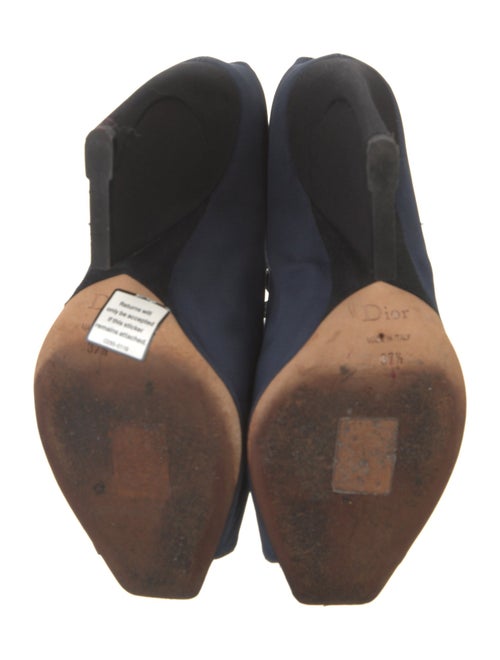 Christian Dior Cutout Accent Lace-Up Boots