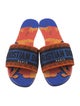 Christian Dior Canvas Printed Slides