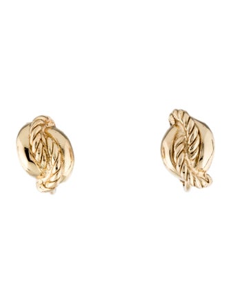 Christian Dior Vintage Knot Clip-On Earrings