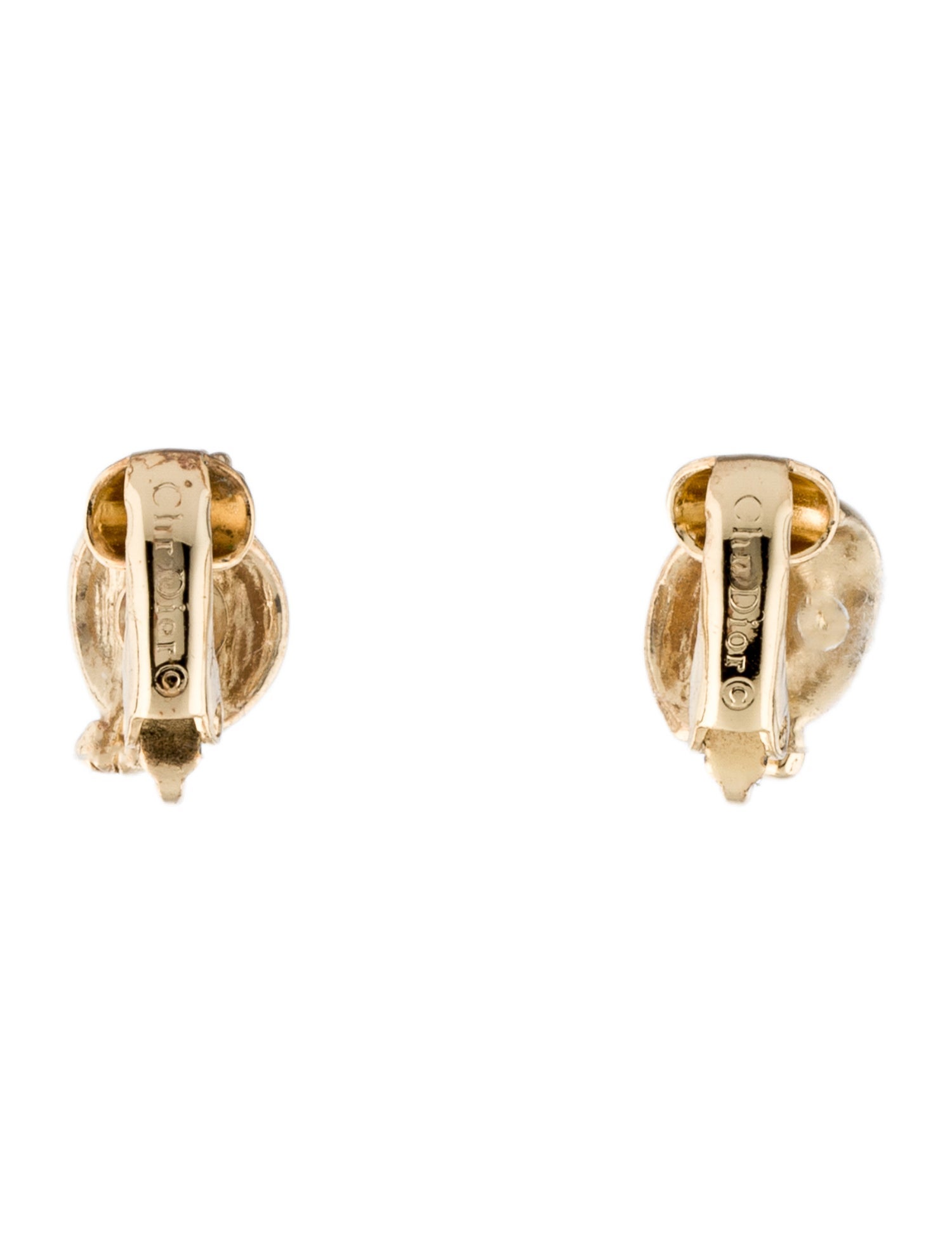 Christian Dior Vintage Knot Clip-On Earrings