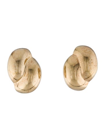 Christian Dior Clip-On Vintage Interlocking Earrings