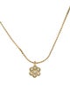 Christian Dior Vintage Crystal Flower Pendant Necklace