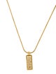 Christian Dior Vintage Crystal Logo Pendant Necklace