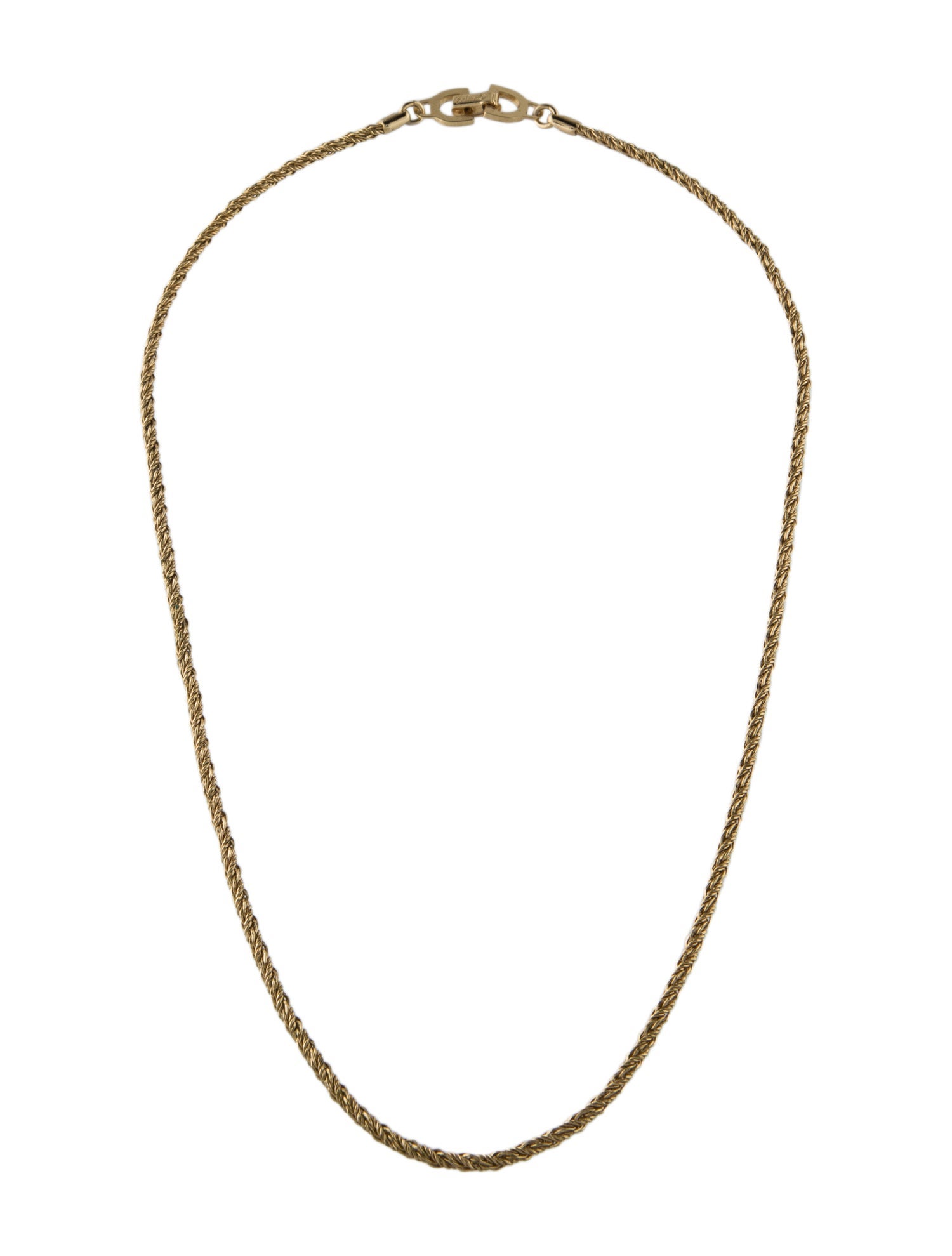 Christian Dior Vintage Rope Chain Necklace