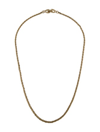 Christian Dior Vintage Rope Chain Necklace
