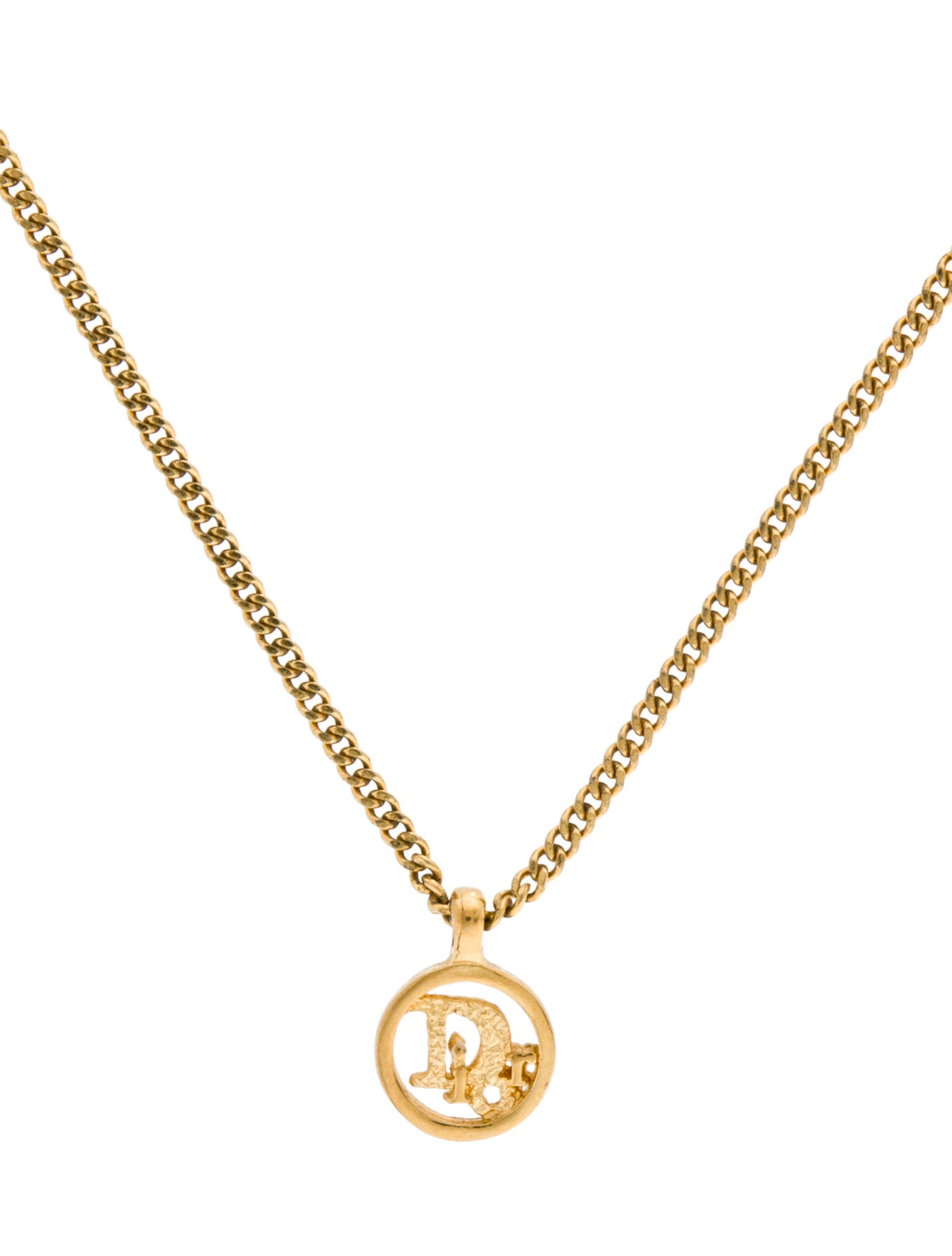 Vintage Logo Pendant Necklace