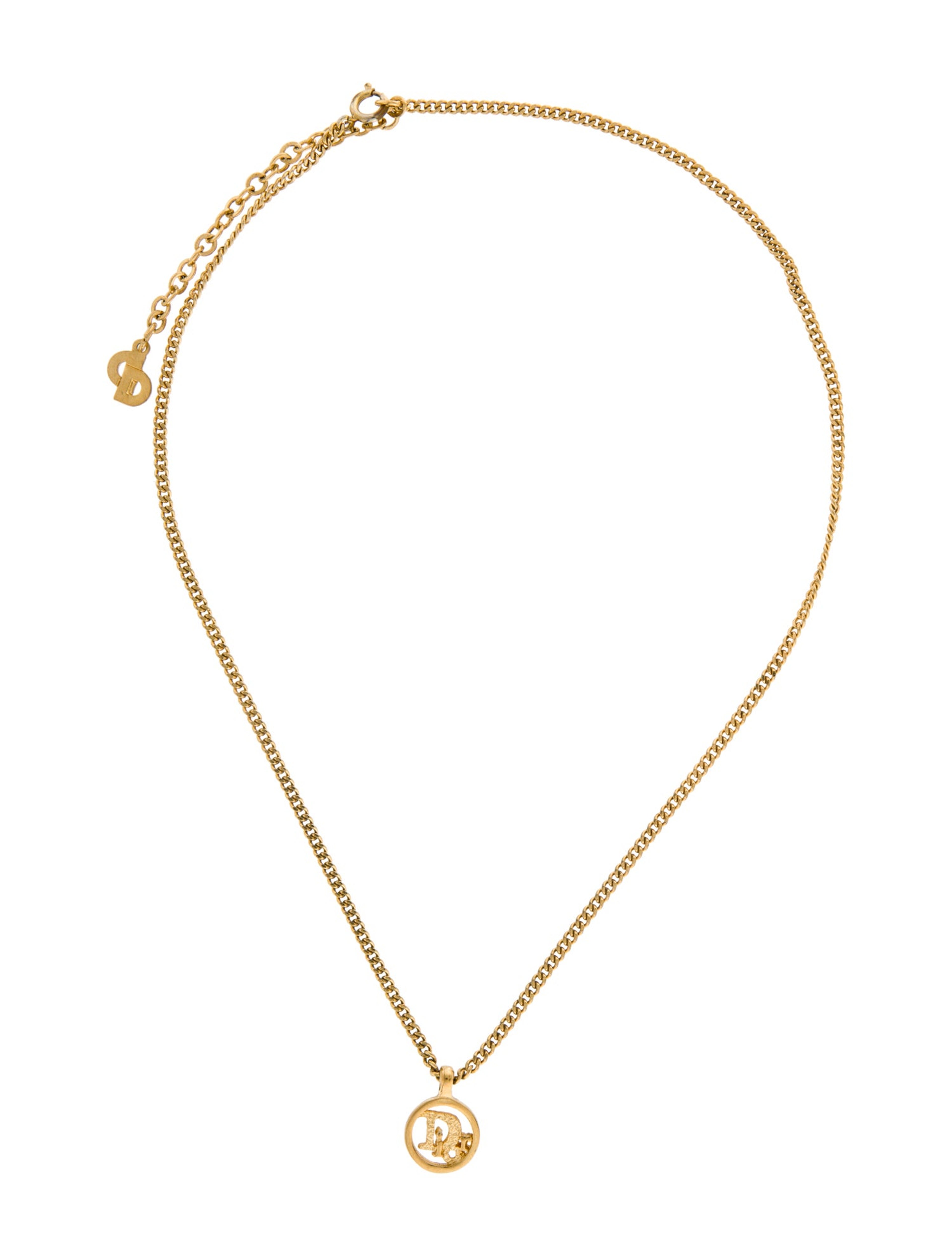 Vintage Logo Pendant Necklace