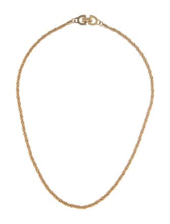 Christian Dior Vintage Rope Chain Necklace
