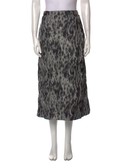 Christian Dior Animal Print Midi Length Skirt