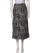 Christian Dior Animal Print Midi Length Skirt
