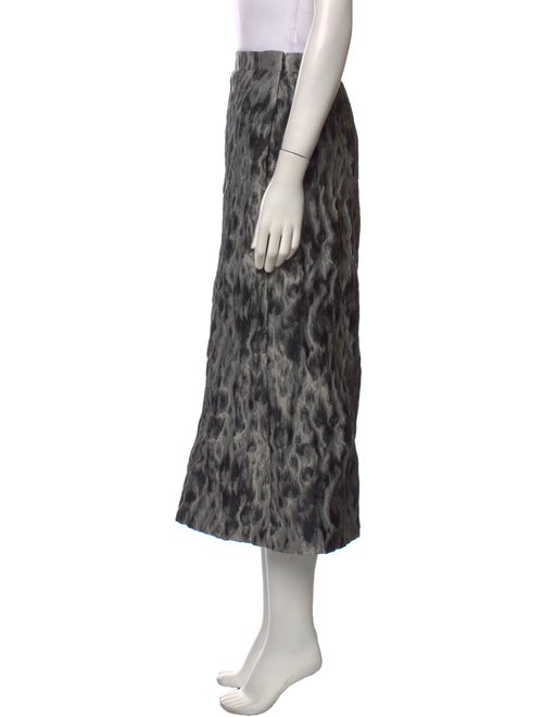 Christian Dior Animal Print Midi Length Skirt