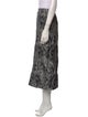 Christian Dior Animal Print Midi Length Skirt