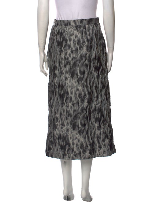Christian Dior Animal Print Midi Length Skirt