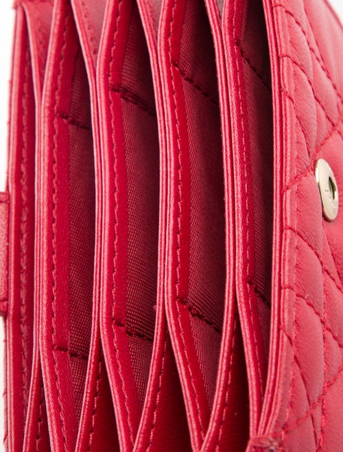 Christian Dior Cannage Pattern Lambskin Card Holder