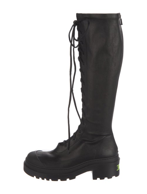 Christian Dior Leather Lace-Up Boots