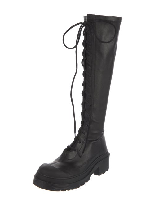 Christian Dior Leather Lace-Up Boots