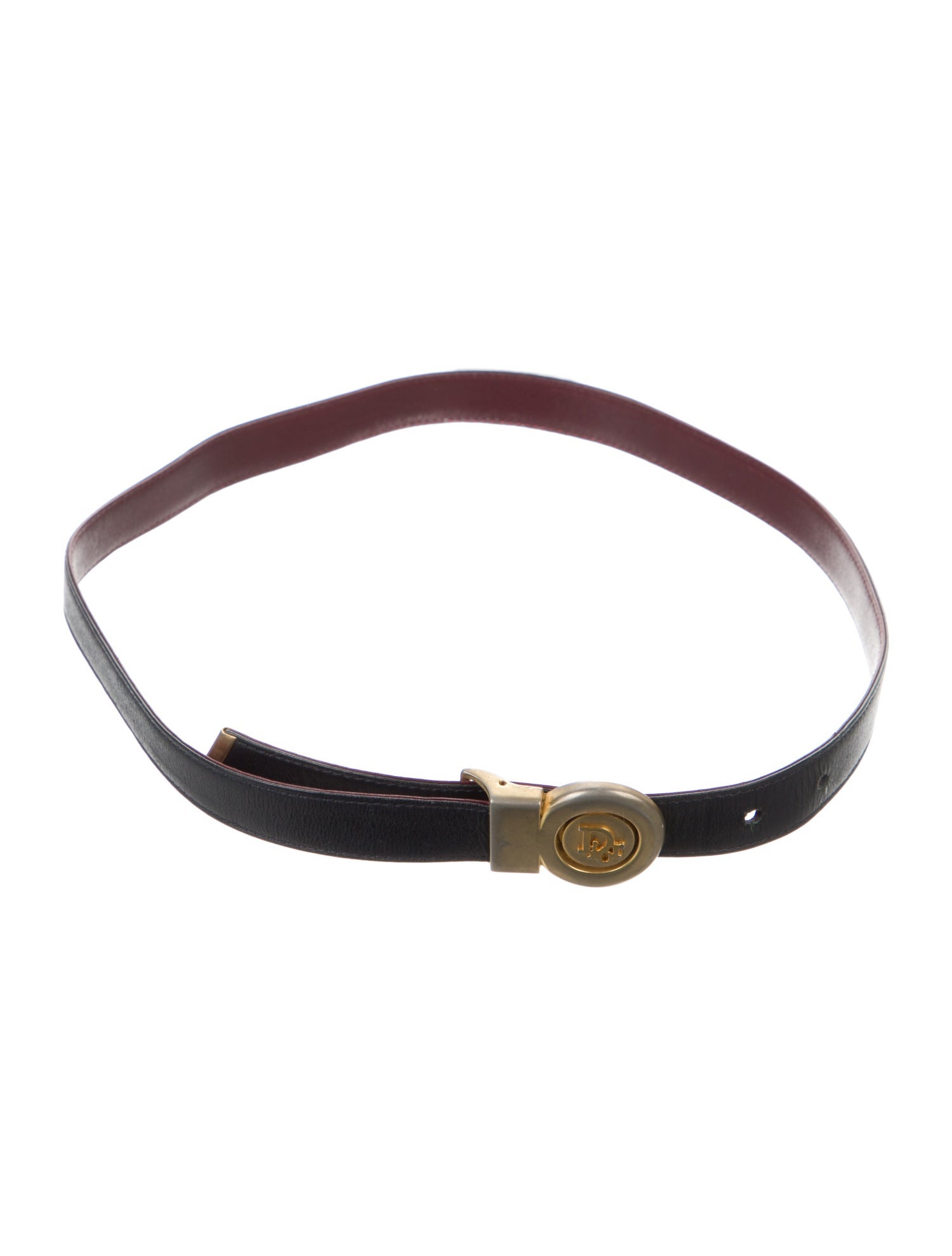 Christian Dior Skinny Leather Waist Belt