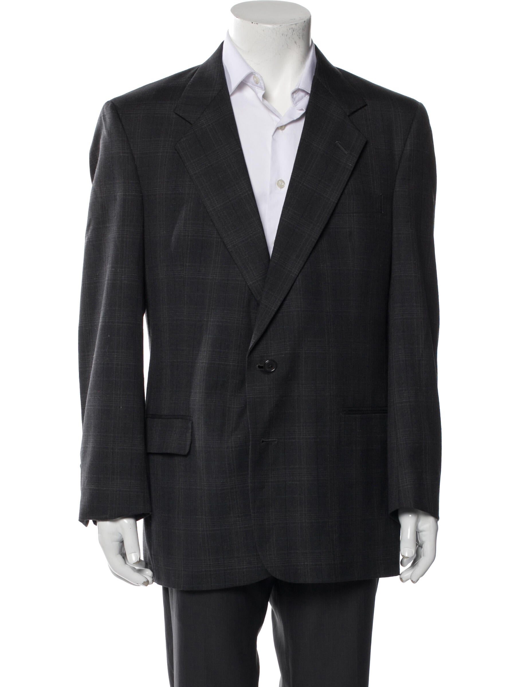 Christian Dior Plaid Print Peacoat