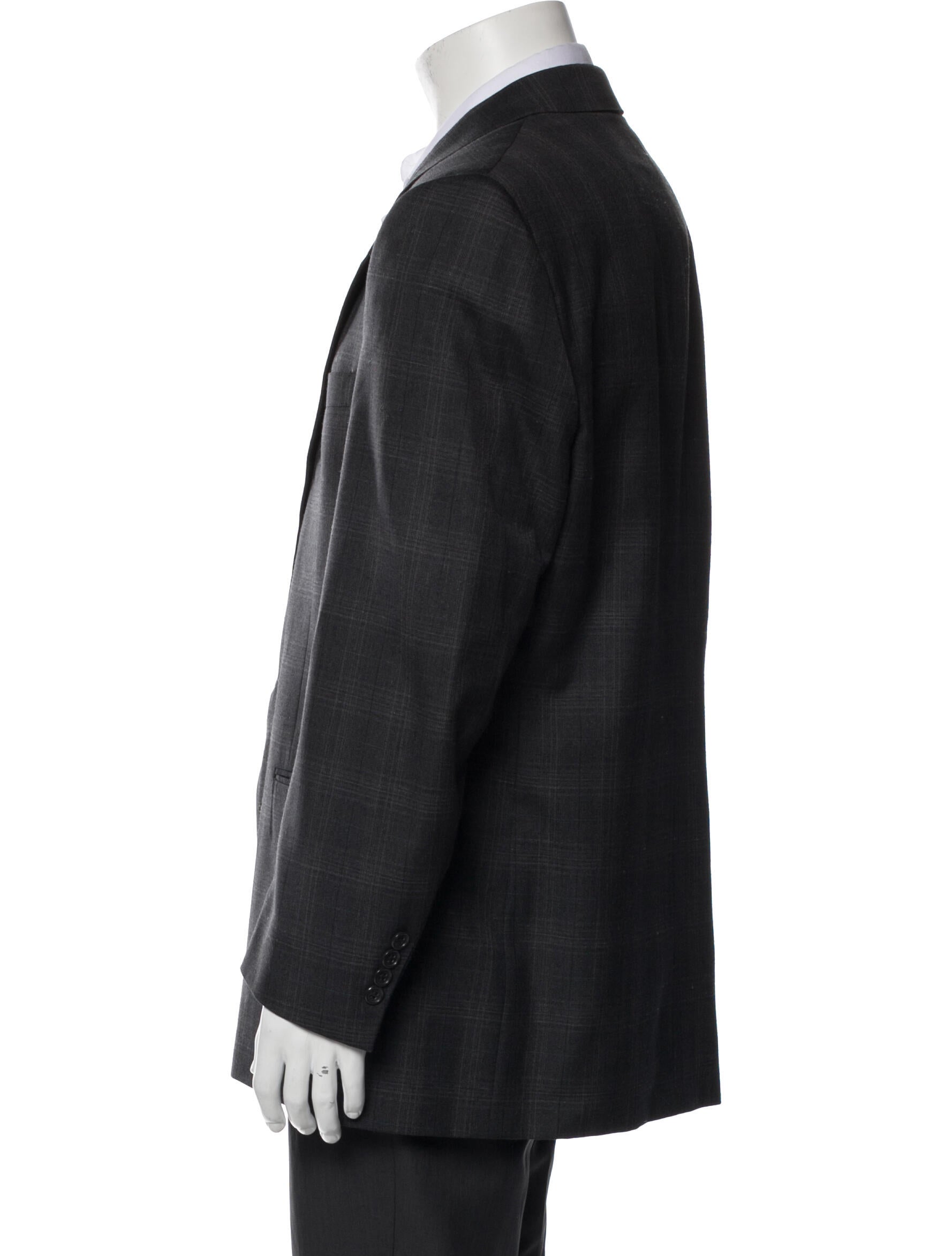 Christian Dior Plaid Print Peacoat