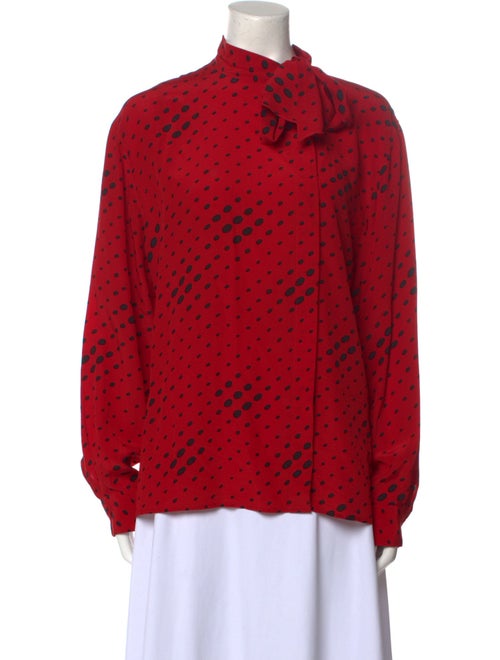 Christian Dior Late 1980's - Early 1990's Silk Blouse