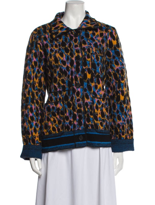 Christian Dior Virgin Wool Animal Print Evening Jacket