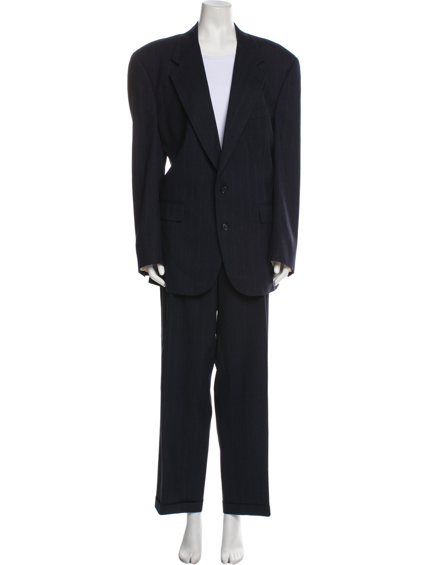 Christian Dior Wool Striped Pantsuit