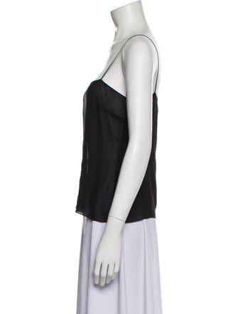Christian Dior Silk Square Neckline Top